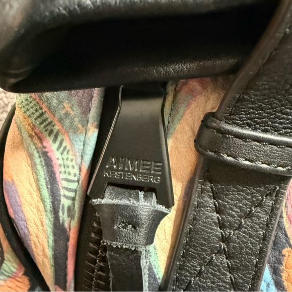 Aimee Kestenberg Bali Double Entry Satchel Love Hearts rainbow stachel bag - Picture 6 of 15